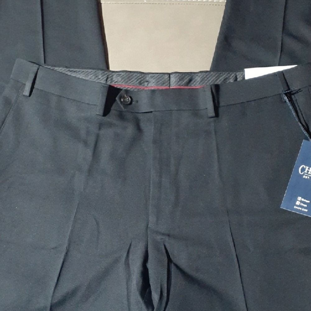 NWT Chaps Black Suit Seperate Pants - Various Sizes - Black - Picture 4 of 7